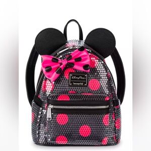 💗Brand New, Never Unwrapped Minnie Sequin Backpack 💕